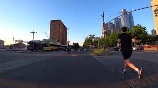 Biking Around NYC: Battery Park to George Washington Bridge via Hudson River Greenway [4K]