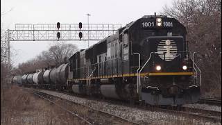IC 1001 Leads L536 At Corwith Junction, Chicago, IL. 1-08-26