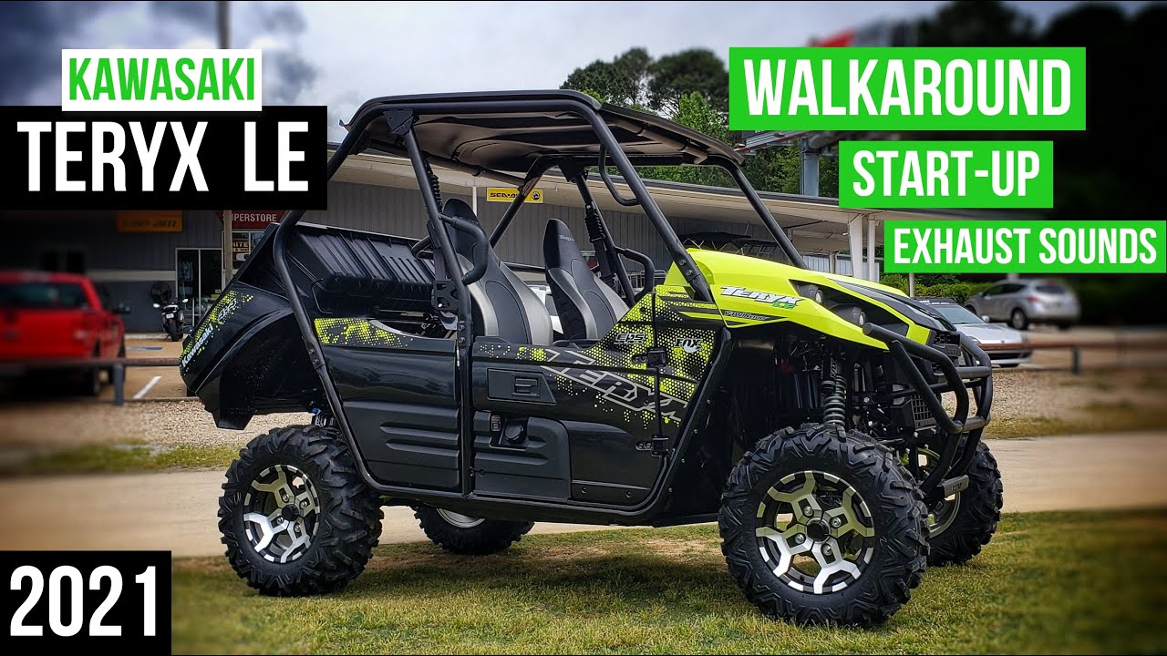 2021 Kawasaki Teryx LE Walkaround + Exhaust Sound | 800 cc V-Twin