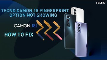 🖐️ Tecno Camon 18t Fingerprint Not Working? Here