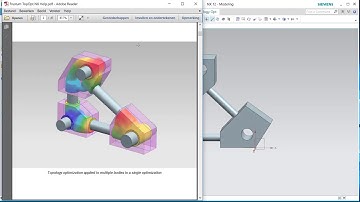 How to use topology optimization using separate bodies and struts, Siemens NX12, CC available