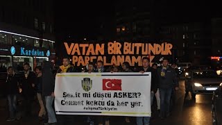 Taraftarlar Şehitler Için Yürüdü