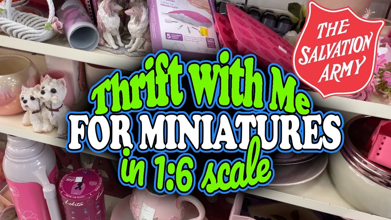 Thrift with Me at the Salvation Army Thrift Store for My Dollhouses and Dioramas