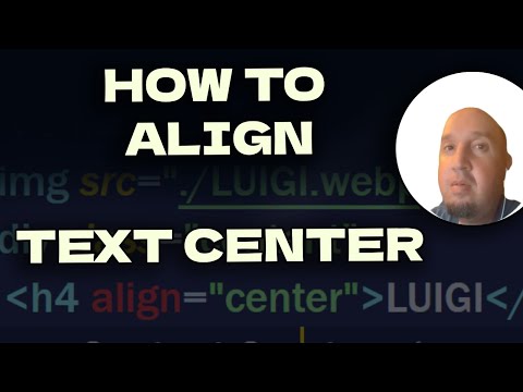 How to Align Text Center HTML & CSS