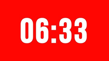 6 Minute 33 Second Timer With Alarm Without Music
