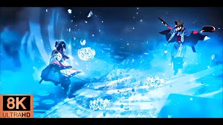 【8K/120fps】Insect Hashira – Shinobu Kochō vs Upper Rank❷ – Douma | DEMON SLAYER 