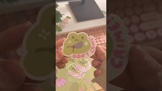 Cute frog stickers from sticker Mule! #frog #vinylstickers