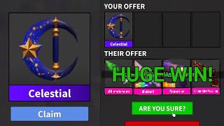 WHAT DO PEOPLE OFFER FOR CELESTIAL IN MM2!