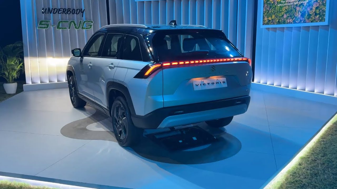 Maruti Victoris Lights Explained 🔦 | Headlight, DRLs, Indicators, interior lights | Marathi AutoGuru