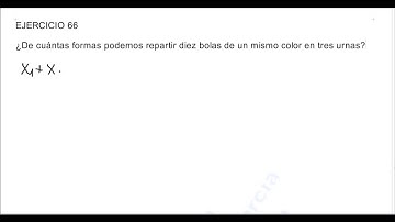 VARIACIONES, PERMUTACIONES Y COMBINACIONES (54), COMBINATORIA, EJERCICIO 66