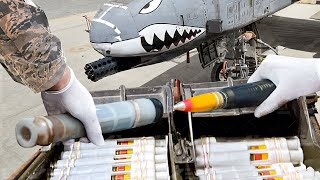 Loading 1000s of Scary Rounds into Feared US A10 GAU8 Gatling Gun