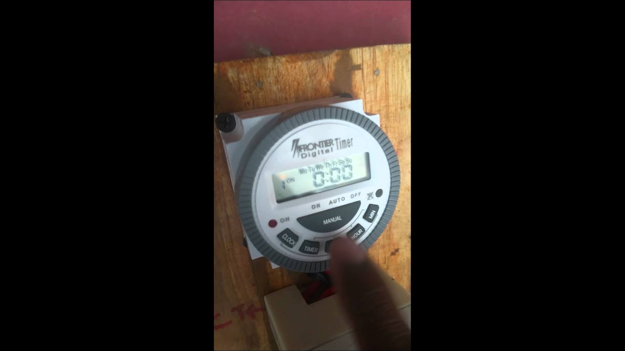 Frontier digital timer - YouTube