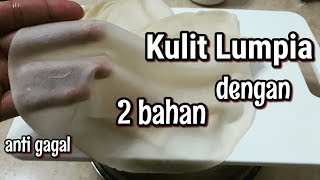 Cara baru membuat kulit LumpiaKulit risoles hanya dengan 2 bahan