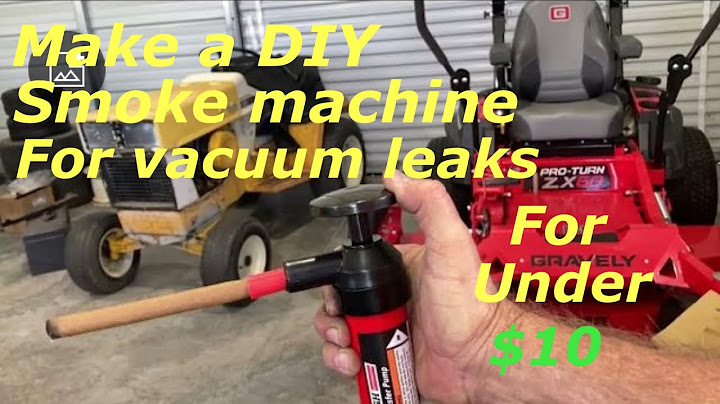 DIY smoke machine to check for vacuum leaks under $10 and less than 5 minutes!