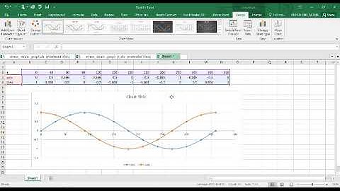 How to Plot Sine and Cosine Graph Using Excel