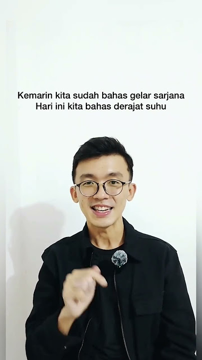 Apa Inggrisnya Derajat Suhu? Full video di profile