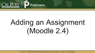 Activity:  Assignment (Moodle 2.4)