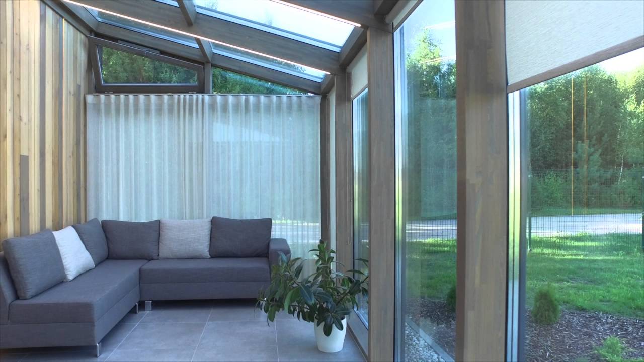 Latvijā ražotas verandas, ziemas dārzi, nojumes, dizaina logi - YouTube