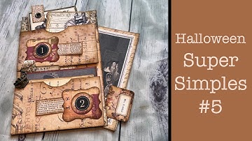 Halloween Super Simple #5: FULL Tutorial for This GORGEOUS Masquerade Themed Junk Journaling Folio