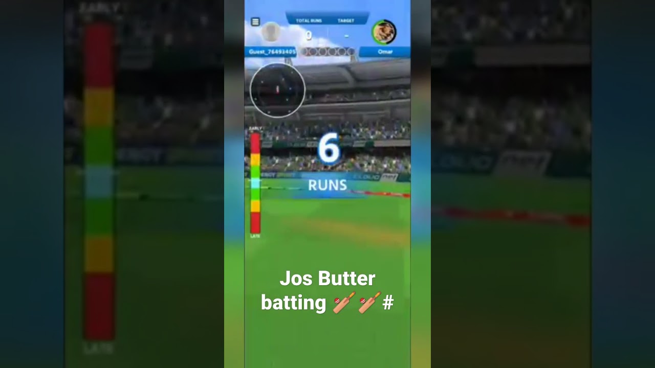 Jos Butter batting 🏏🏏#
