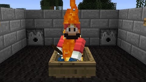 Lava Boat -- Minecraft Trick