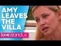 Heartbroken amy leaves the villa  love island uk 2019