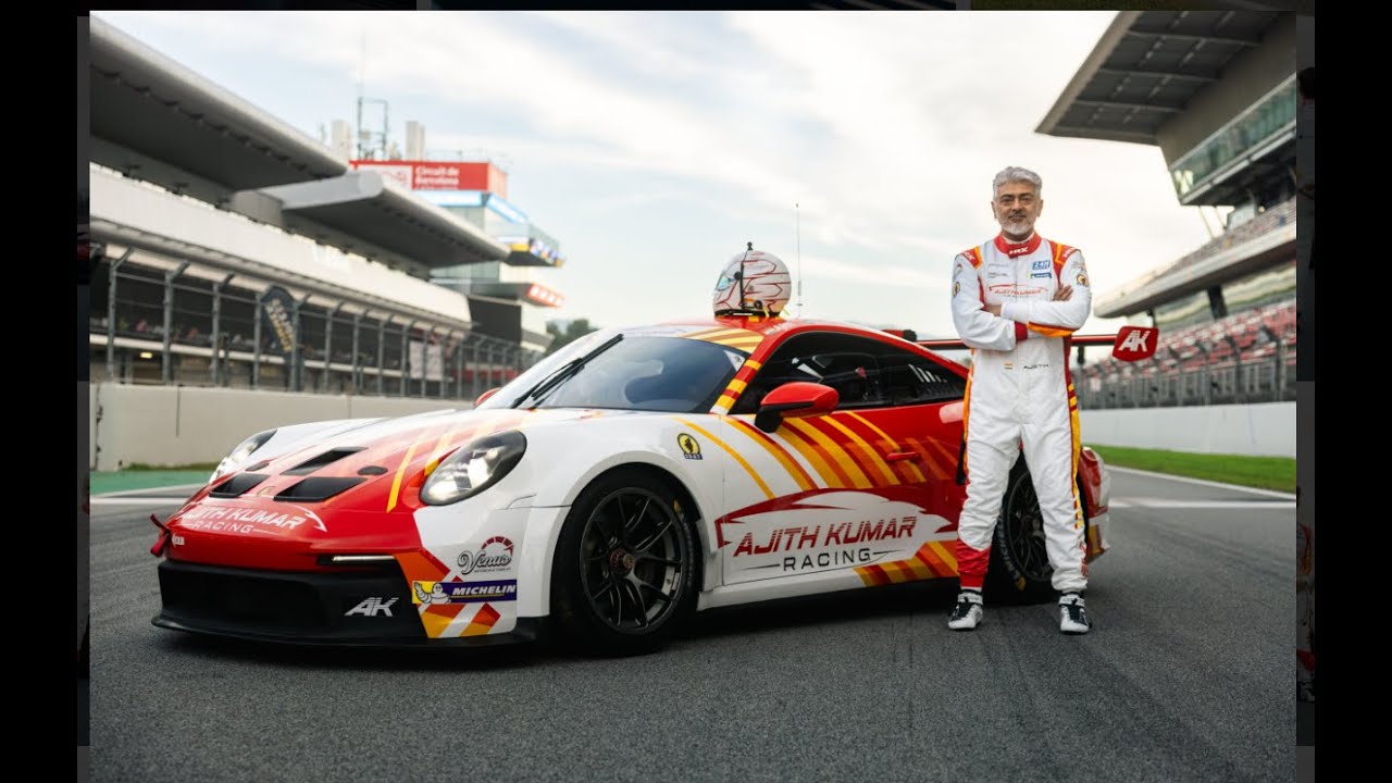 THALA AJITH on the Racing Track 🏎️ | Goosebumps Mass BGM