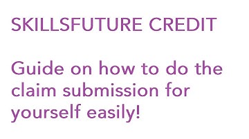 How to do SkillsFuture Claim