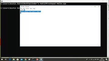 How to write a basic CPP program to display a message.
