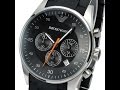 EMPORIO ARMANI AR5858 MENS WATCH SPORTIVO CHRONO BLACK SILICONE REVIEW エンポリオ アルマーニ ブラック レビュー メンズ