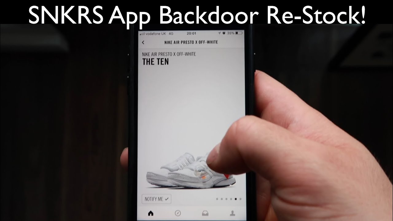 off white snkrs app