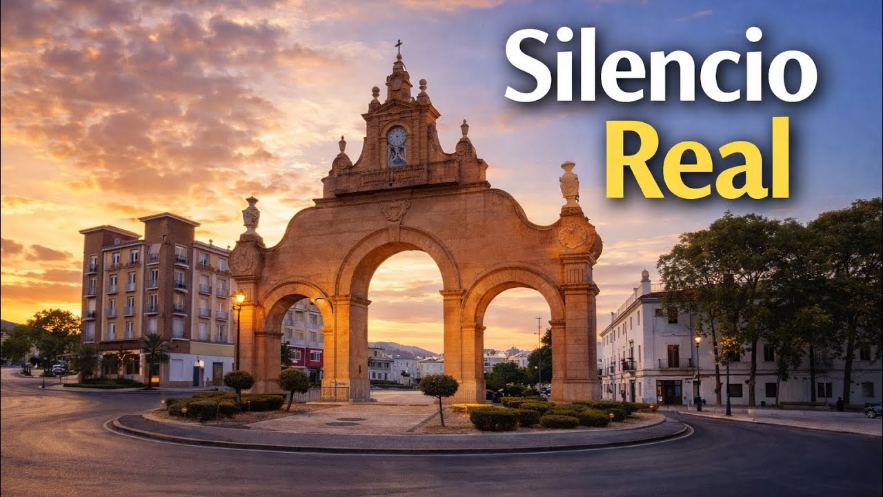 Atardecer en Antequera · Calles Tranquilas y Arco Monumental - Walking Tour POV 4K