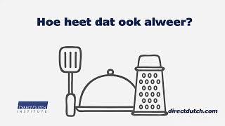 Direct Dutch: Hoe Heet Dat Ook Alweer? Do You Know The Dutch Words? -  Youtube