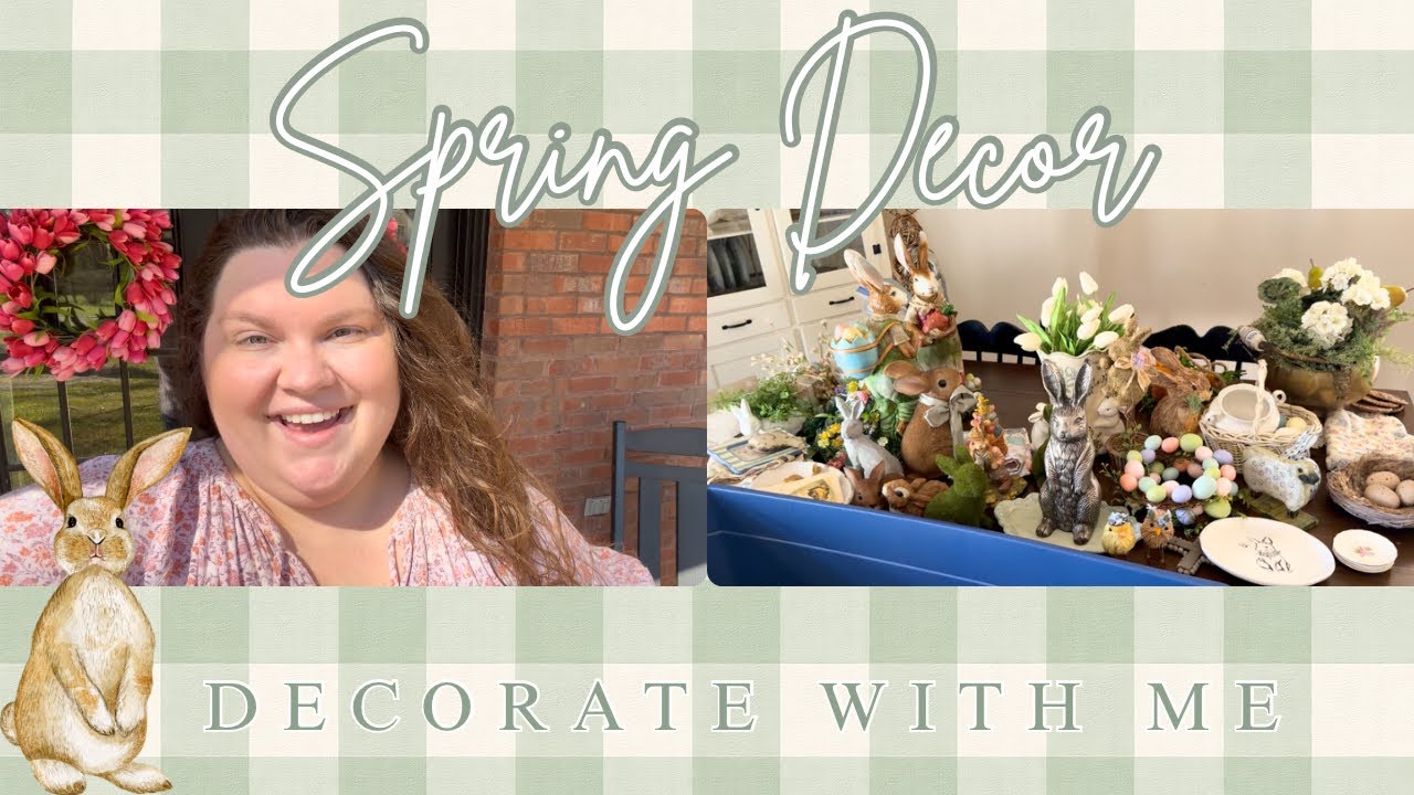 Decorating My Entryway For Spring • Thrifted Traditional Cottage Decor 