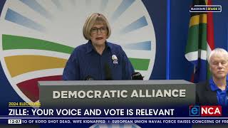 2024 elections | Zille: Your voice and vote is relevant