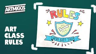 Classroom Rules Poster Challenge | Back to School Art Lesson