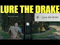 How to &quot;lure the drake&quot; God of war ragnarok (Path of destruction)