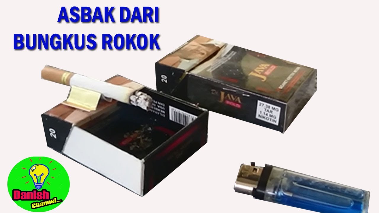  Cara  simpel membuat  asbak  dari  bungkus  rokok  II ide 