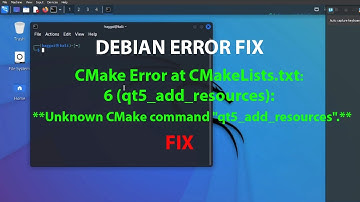 LINUX ERROR FIX: **Unknown CMake command "qt5_add_resources".**