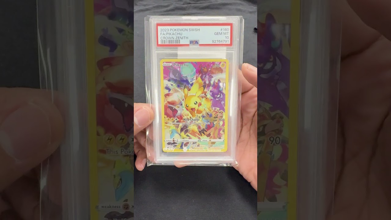 Pokemon Pikachu | PSA 10 | Crown Zenith 160/159 | 