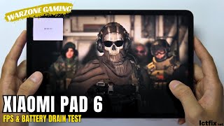 Xiaomi Pad 6 Call of Duty Warzone Mobile Gaming test | Snapdragon 870, 144Hz display