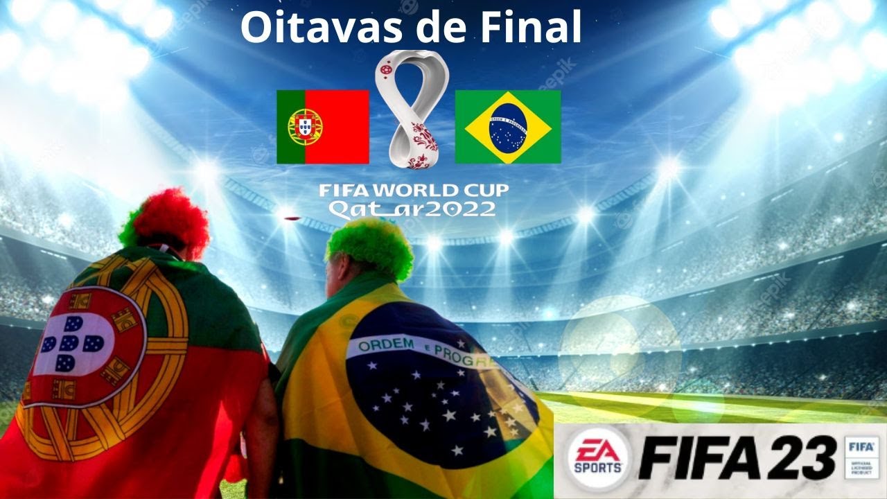 FIFA 23 NO XBOX ONE, GAME PASS - Inicio de game play da Copa do Mundo 2022.  Brasil X Servia 