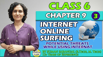 INTERNET ONLINE SURFING | Potential Threats While Using the Internet | CLASS 6 | CHAPTER 9 |