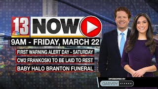 Funerals for CW2 Casey Frankoski in Rensselaer and Baby Halo Branton in Copake -13 NOW: 9am-March 22