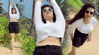 Sreemukhi GOA Trip  Cola Goa Beach Resort | Latest Videos | Sreemukhi Enjoying Her Vacation Goa