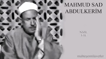 Mahmud Sa'd Abdulkerim - Nahl 1-18 محمود سعد عبدالکريم سورة النحل