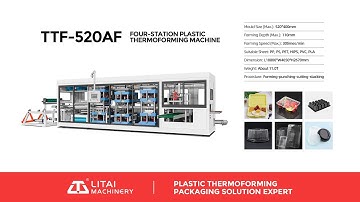 Litai Full Automatic Cake Dome Lid Pp Plastic Container Making Vacuum Forming Thermoforming Machine