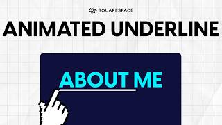 Animated Underline Effect (Squarespace Tutorial)