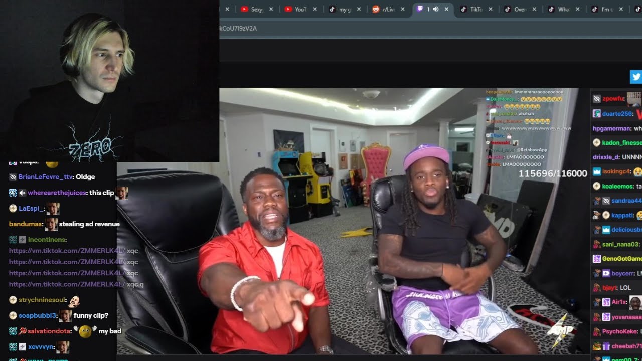 xQc reacts to Kai Cenat explaing Subs to Kevin Hart - YouTube