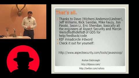 Black Hat USA 2010: JavaSnoop: How to Hack Anything Written in Java 4/4